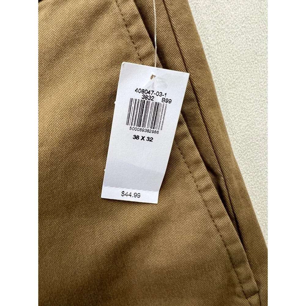 Old Navy Mens Built-In Flex Slim Chino Pants Khaki Brown 38x32 408047-03-1